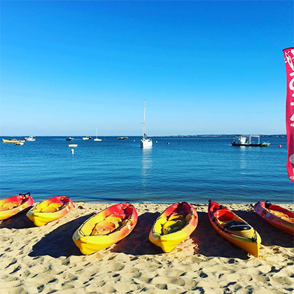 La cabane à gliss : location et balade en canoe et stand up paddle au Cap Ferret