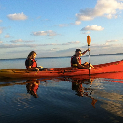 location de canoe kayak à Calouey sur la presqu'ile de Lège Cap Ferret