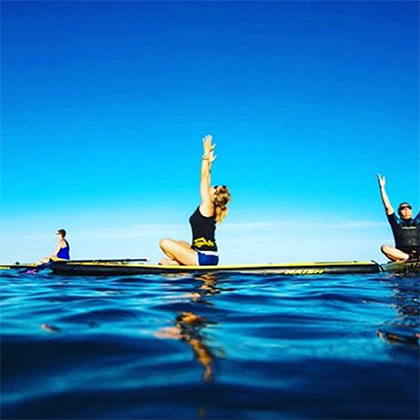 stand up paddle sur le bassin d'arcachon